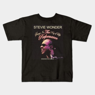 Superstition Runs Deep with Stevie Wonder Kids T-Shirt